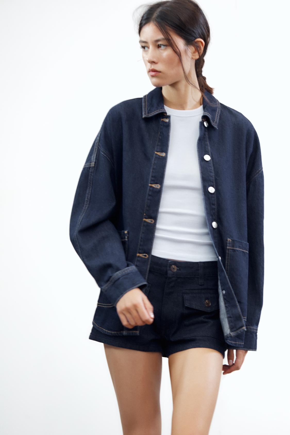 TRF OVERSIZED DENIM OVERSHIRT