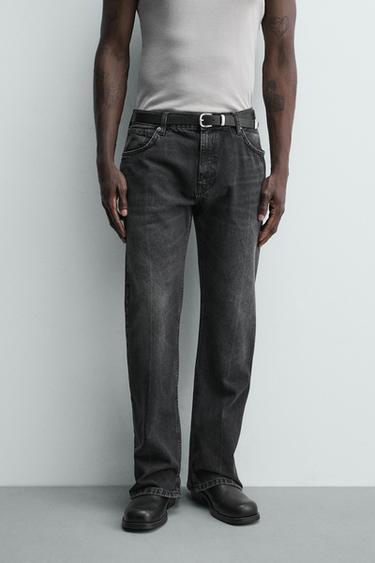 FLARE FIT JEANS - Charcoal by Zara
