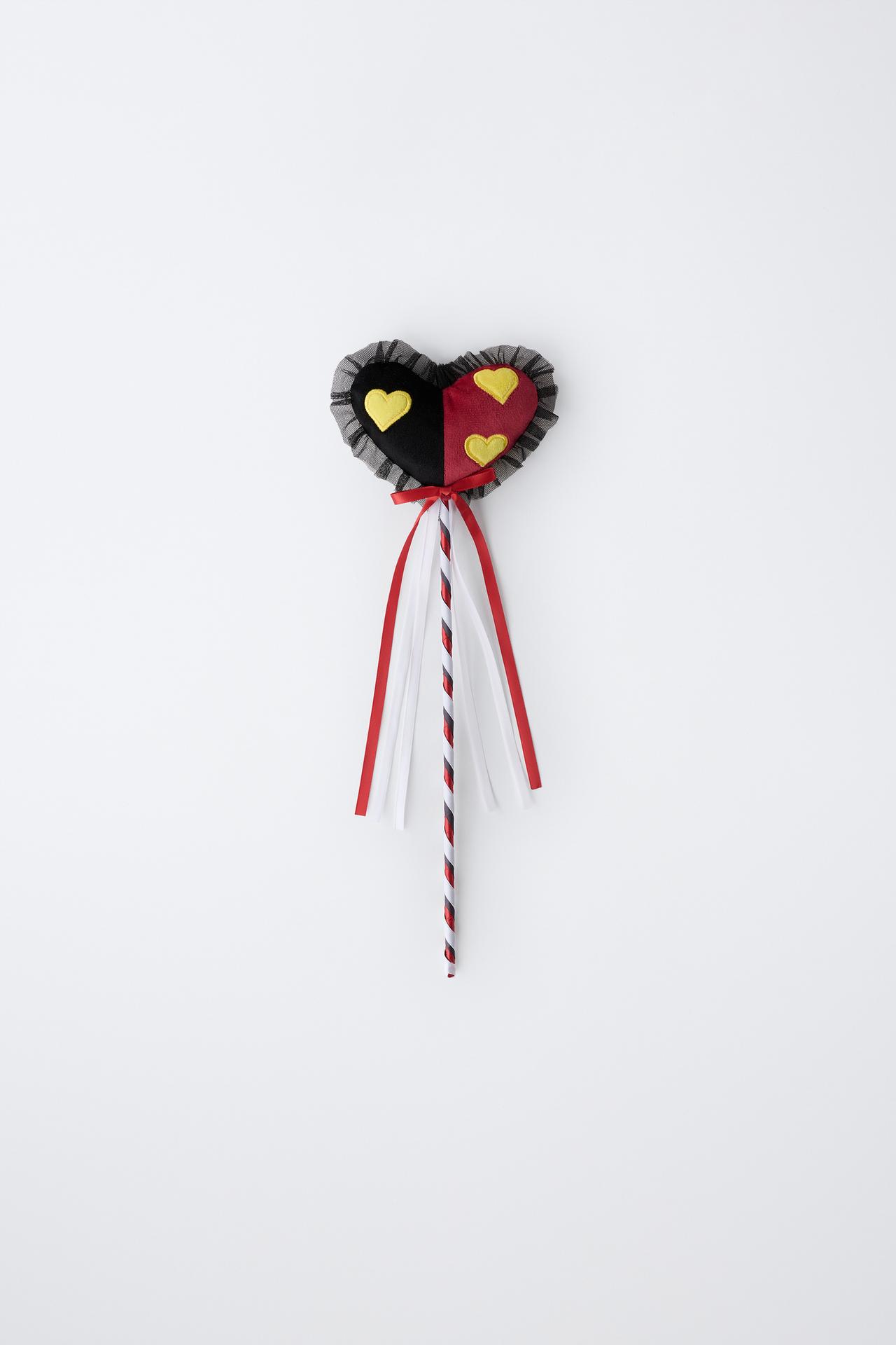 QUEEN OF HEARTS ALICE IN WONDERLAND © DISNEY COSTUME WAND — Red / Black