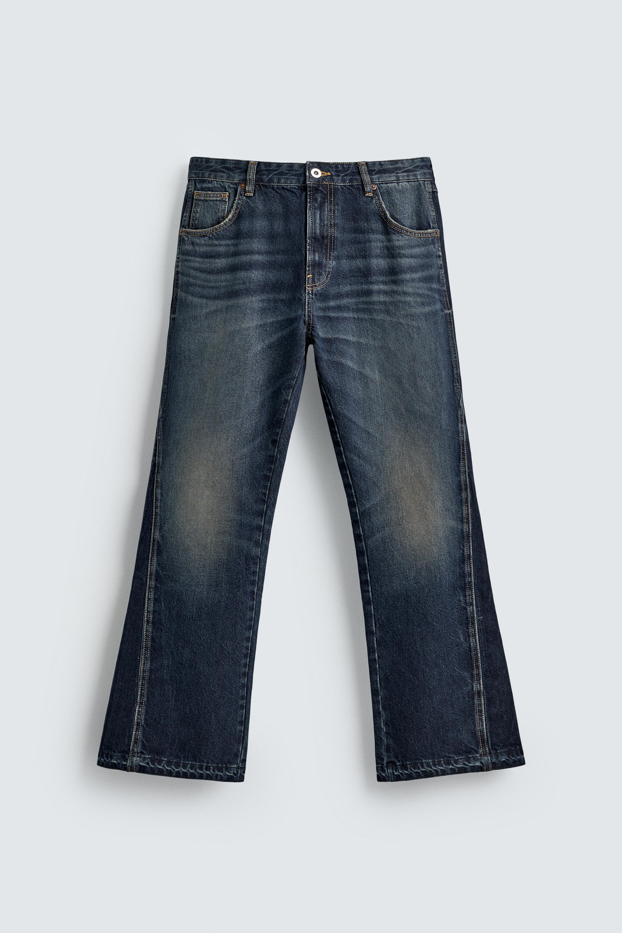 FLARE FIT JEANS - Mid-blue | ZARA United States