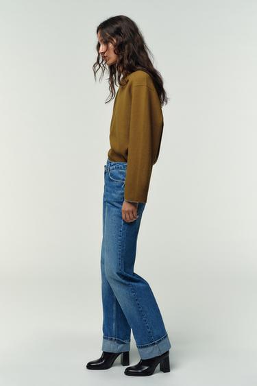 JEAN Z.09 DROIT CROISÉ TAILLE HAUTE COUPE LONGUE - Indigo de Zara - Image 3