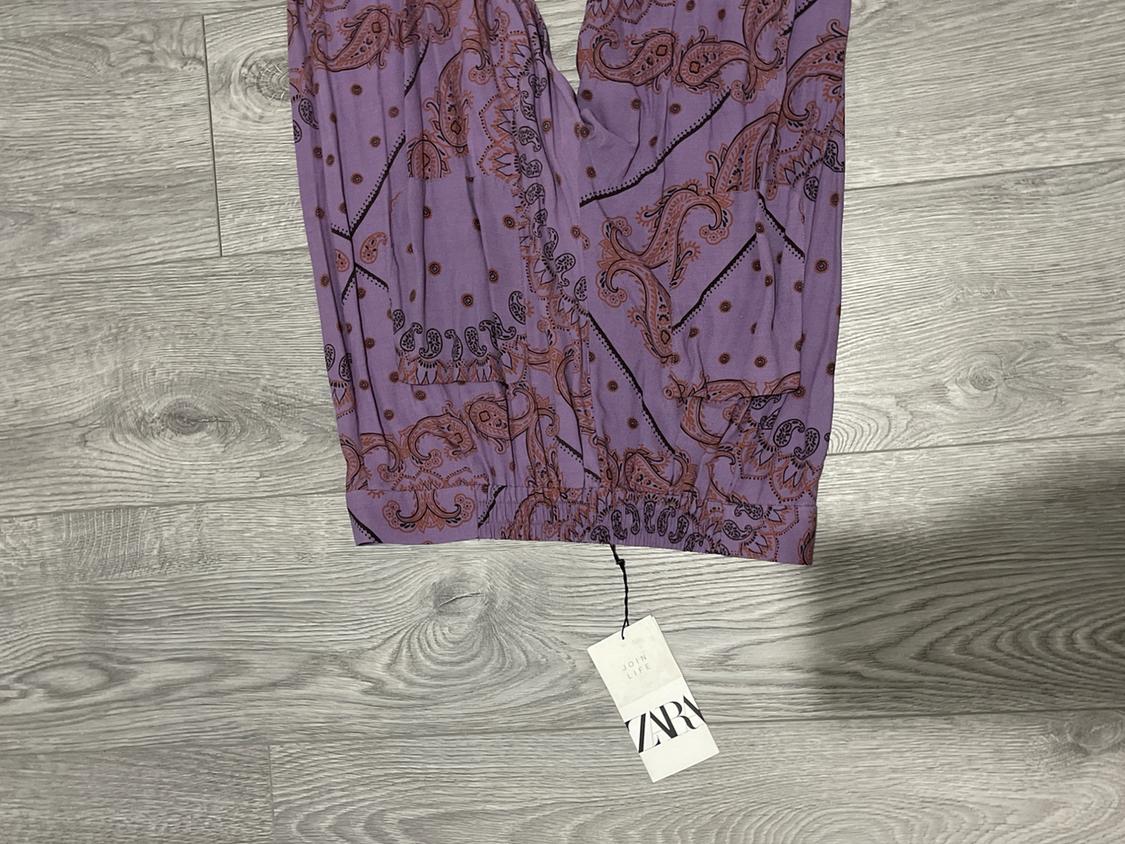 PRINTED FLARED TROUSERS - Image 3