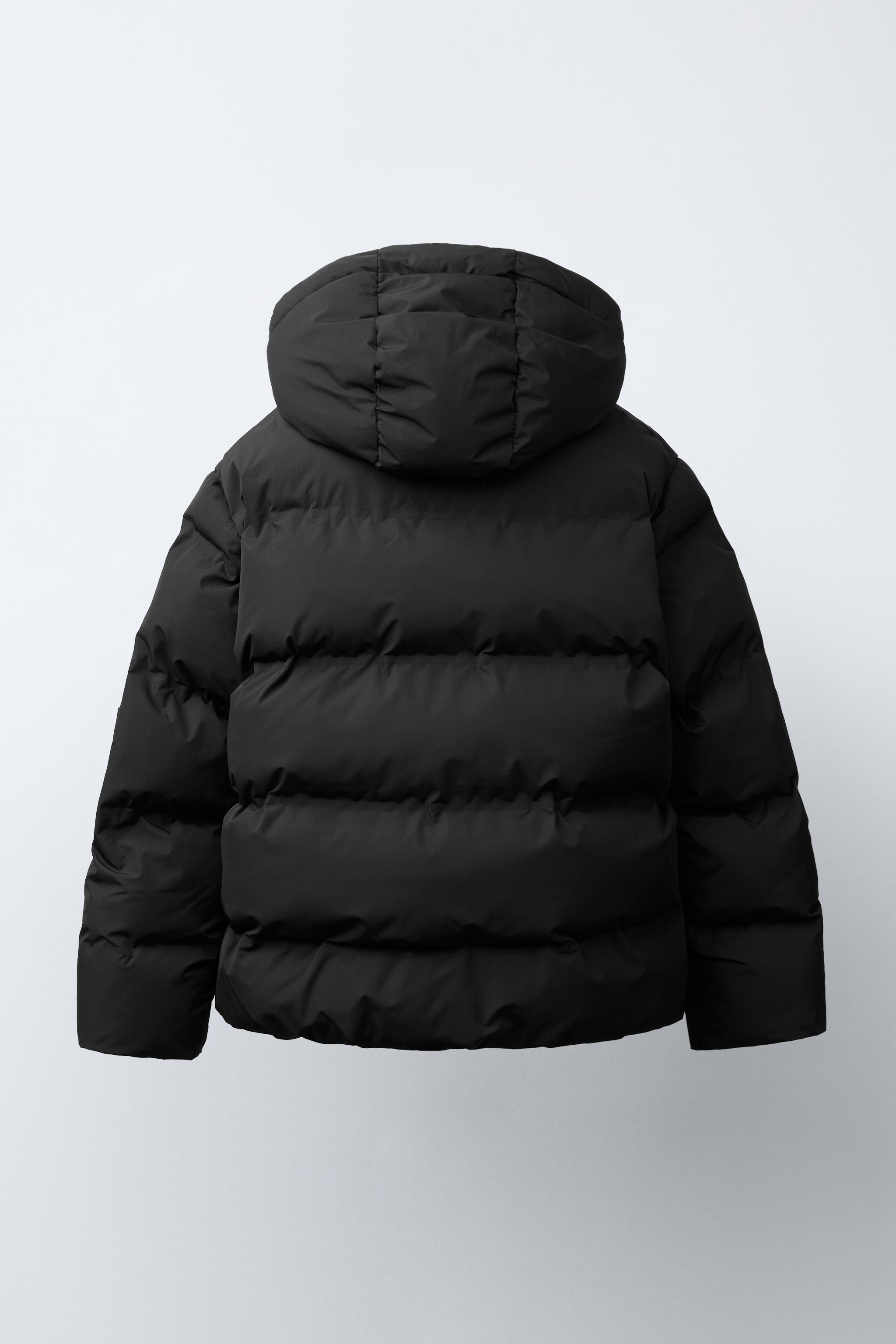 ジャケット・アウター nagonstans padded coat Water s WATER REPELLENT LABEL PADDED COAT - Navy blue | ZARA United