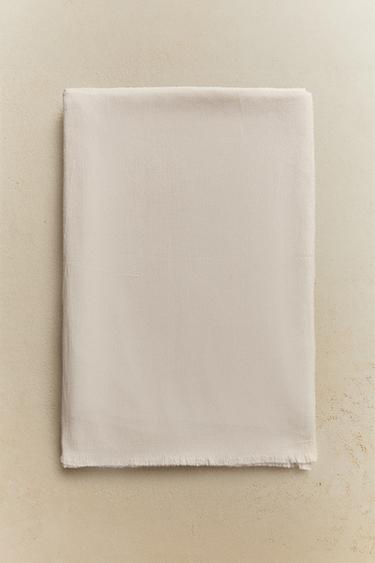 PLAIN MULTIPURPOSE THROW - Ecru by Zara - Image 6