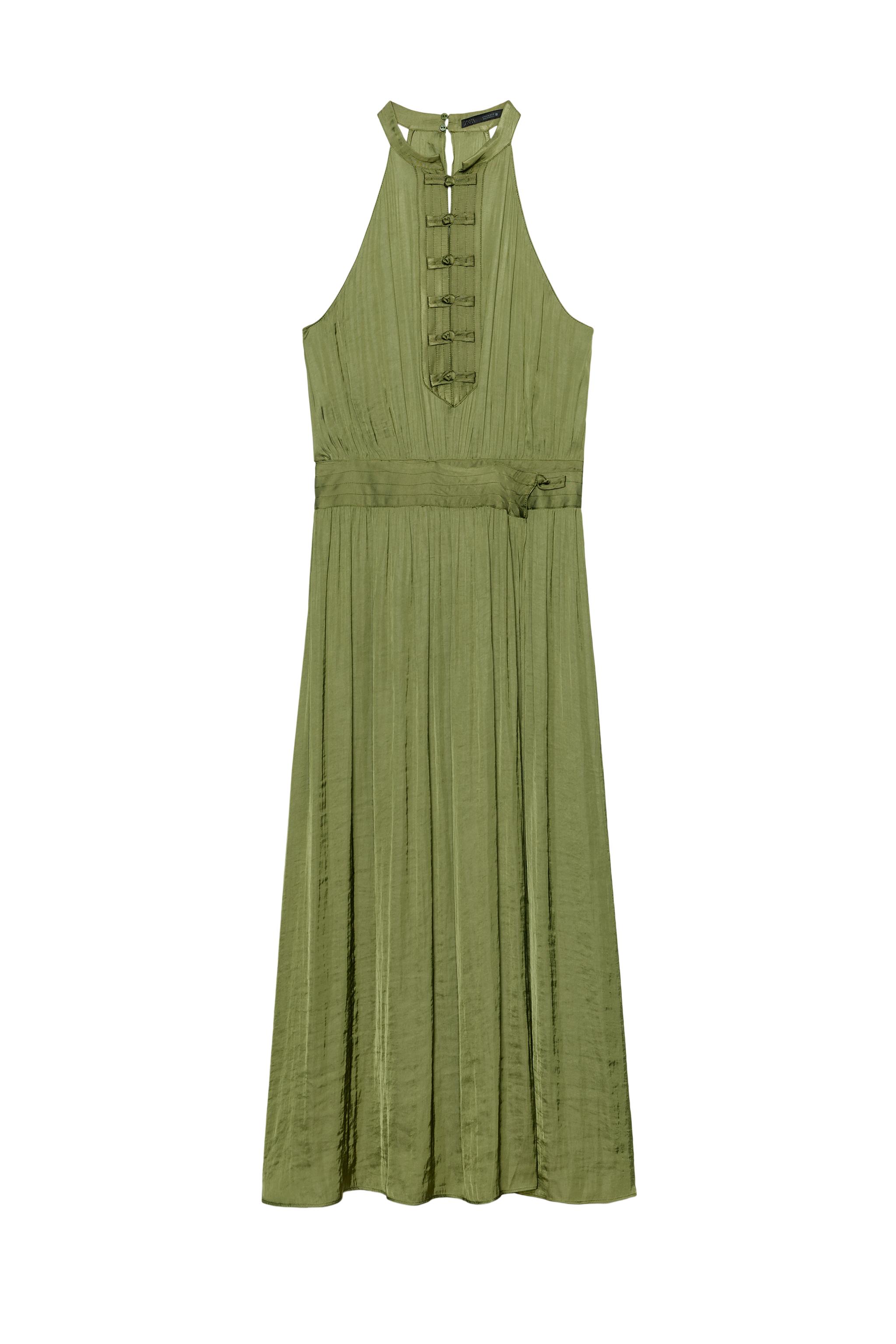 VESTIDO LARGO HALTER ALAMARES