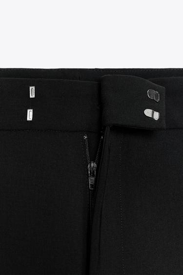 ZW COLLECTION STRAIGHT-LEG TROUSERS - Black by Zara - Image 9