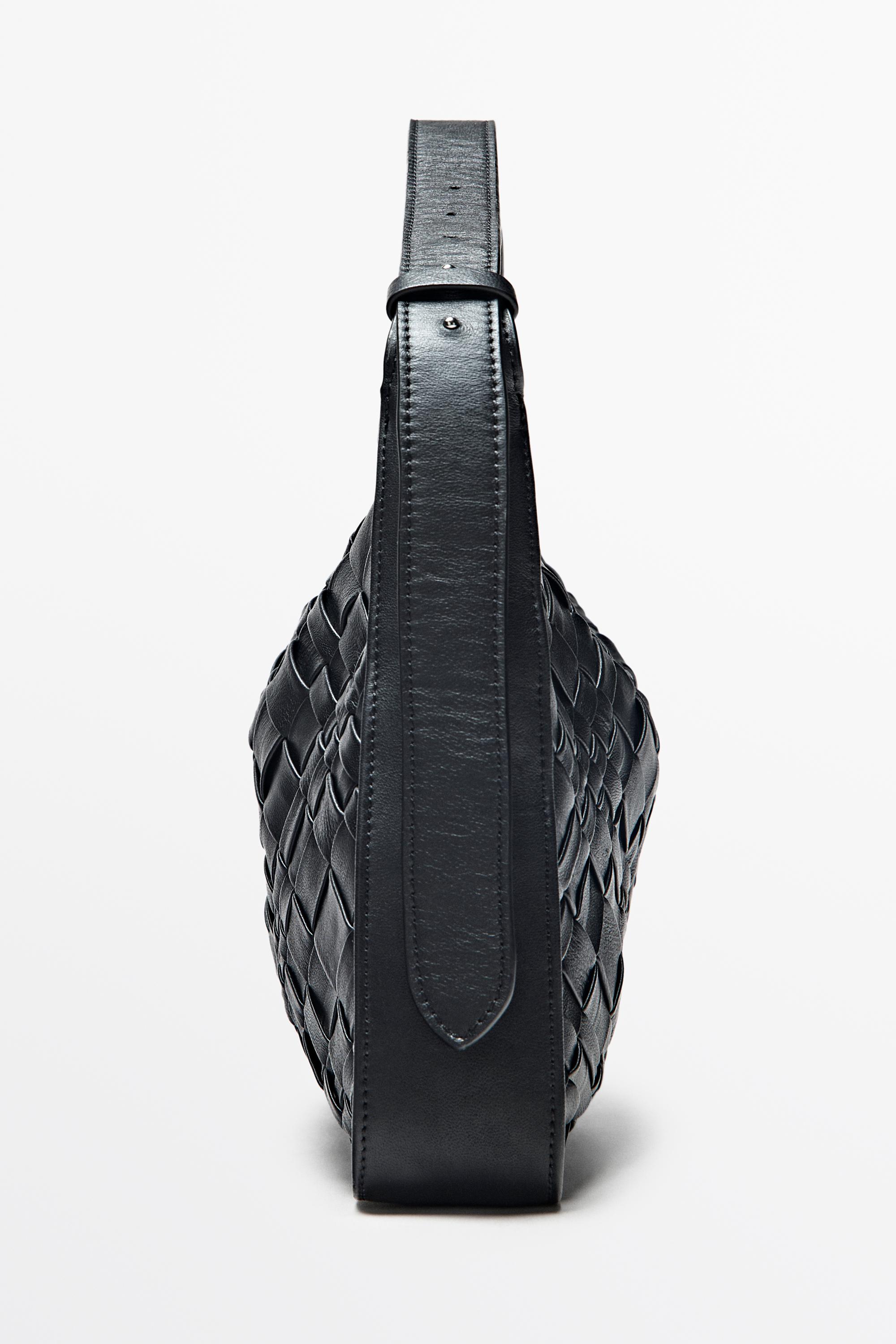 Medium braided Nappa leather bag