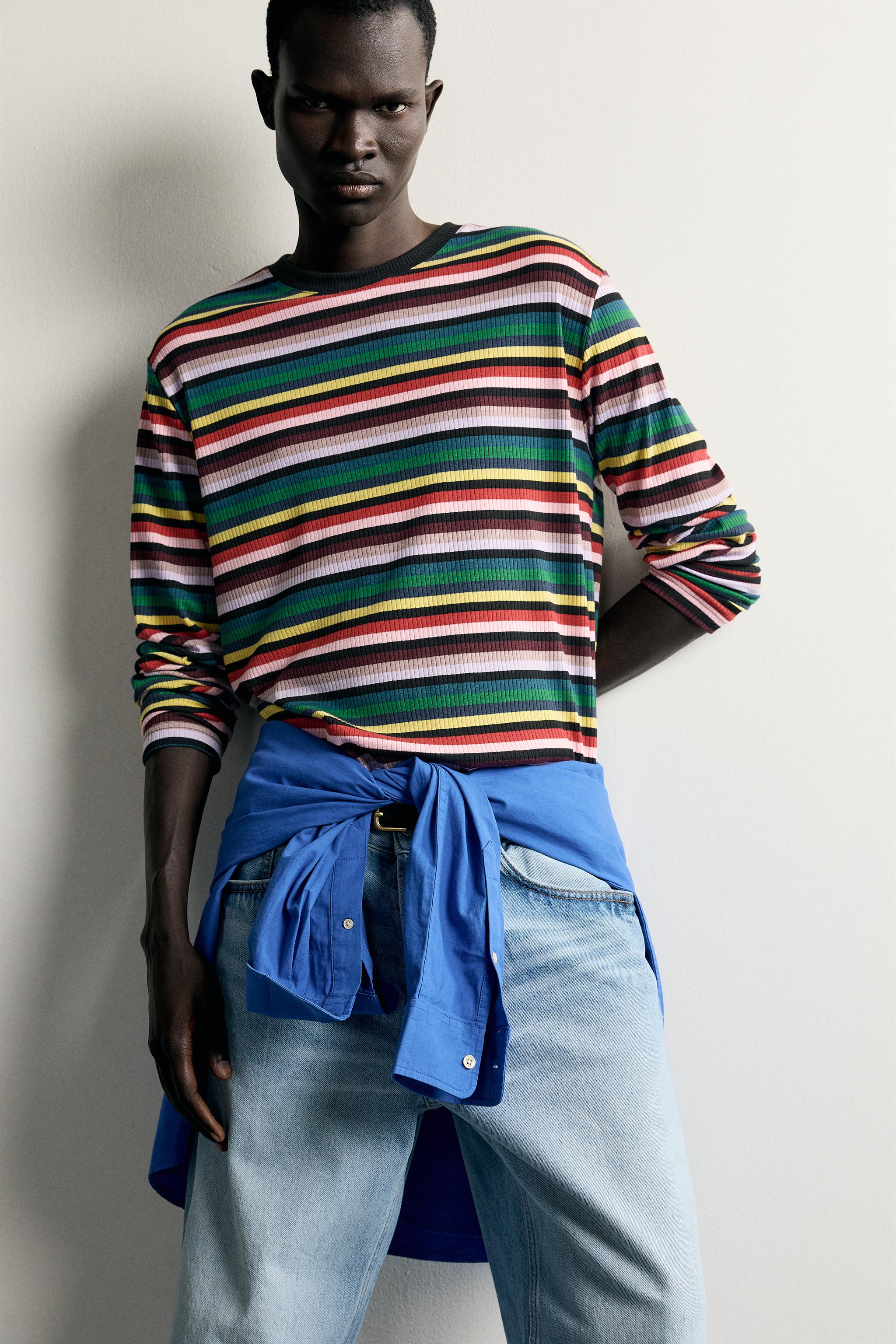 T-SHIRT RELAXED FIT À RAYURES