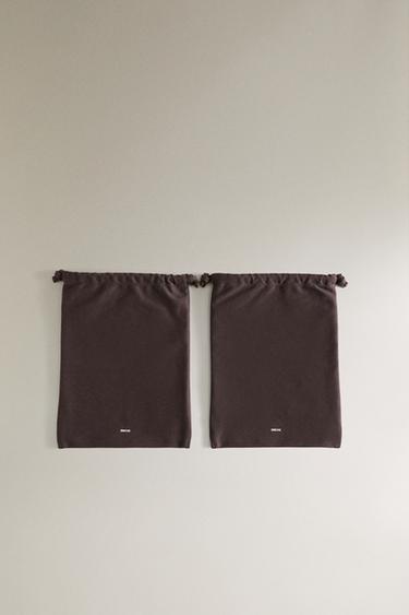 TROUSSES RANGEMENT VOYAGE CANVAS - Marron de Zara - Image 3