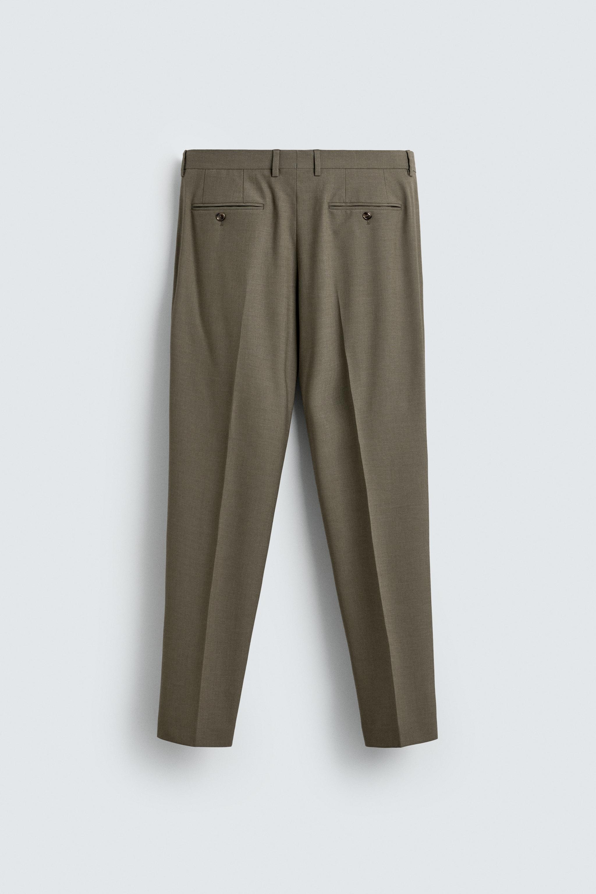 REGULAR FIT SUIT PANTS