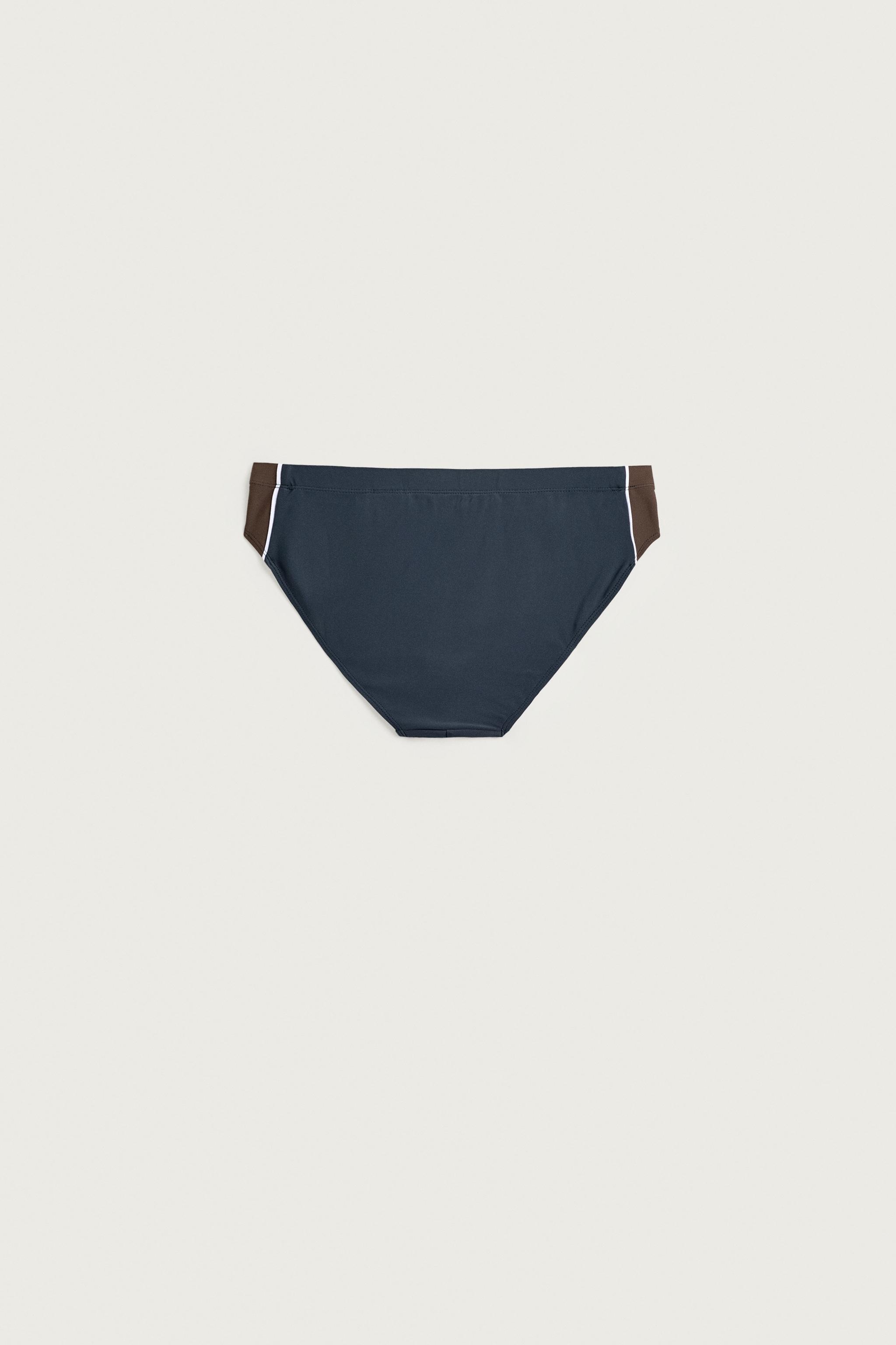 BRIEF SWIMSUIT — Navy blue
