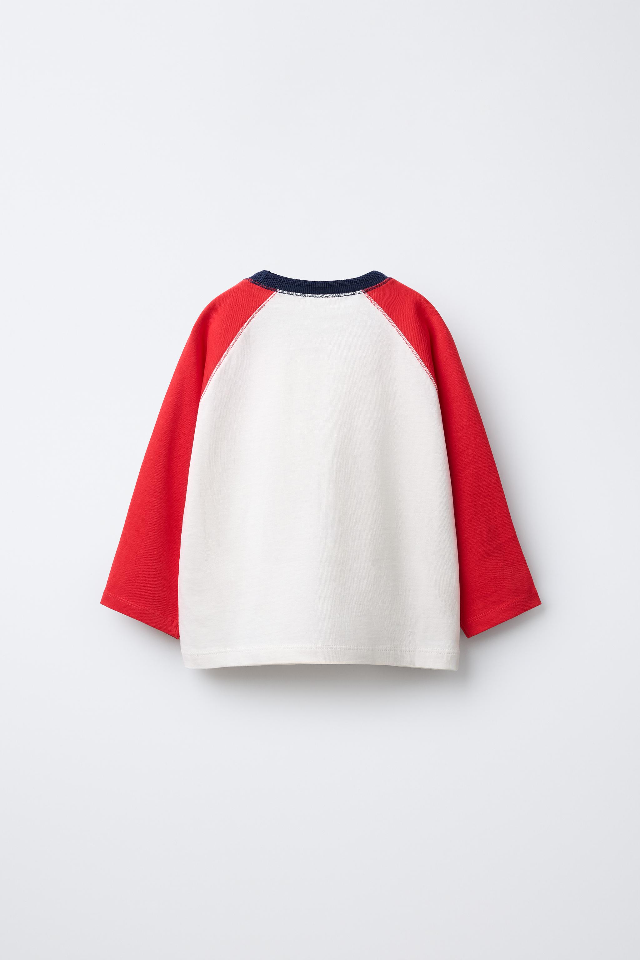 RAGLAN SLEEVE T-SHIRT - Green | ZARA Thailand