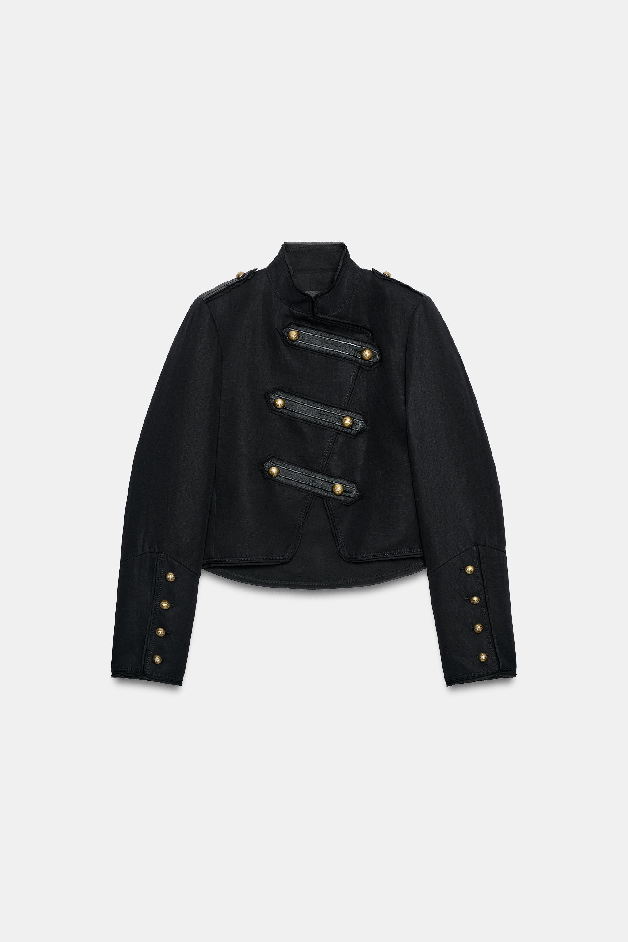 ZW COLLECTION トグルボタンジャケット - ブラック | ZARA Japan / 日本