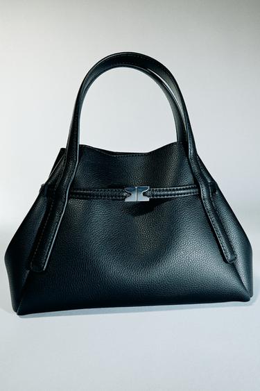 METAL DETAIL HANDBAG - Black by Zara