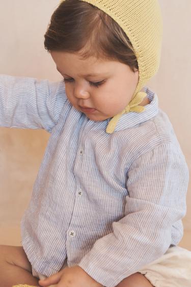 100% LINEN STRIPED LIMITED EDITION SHIRT - striped by Zara