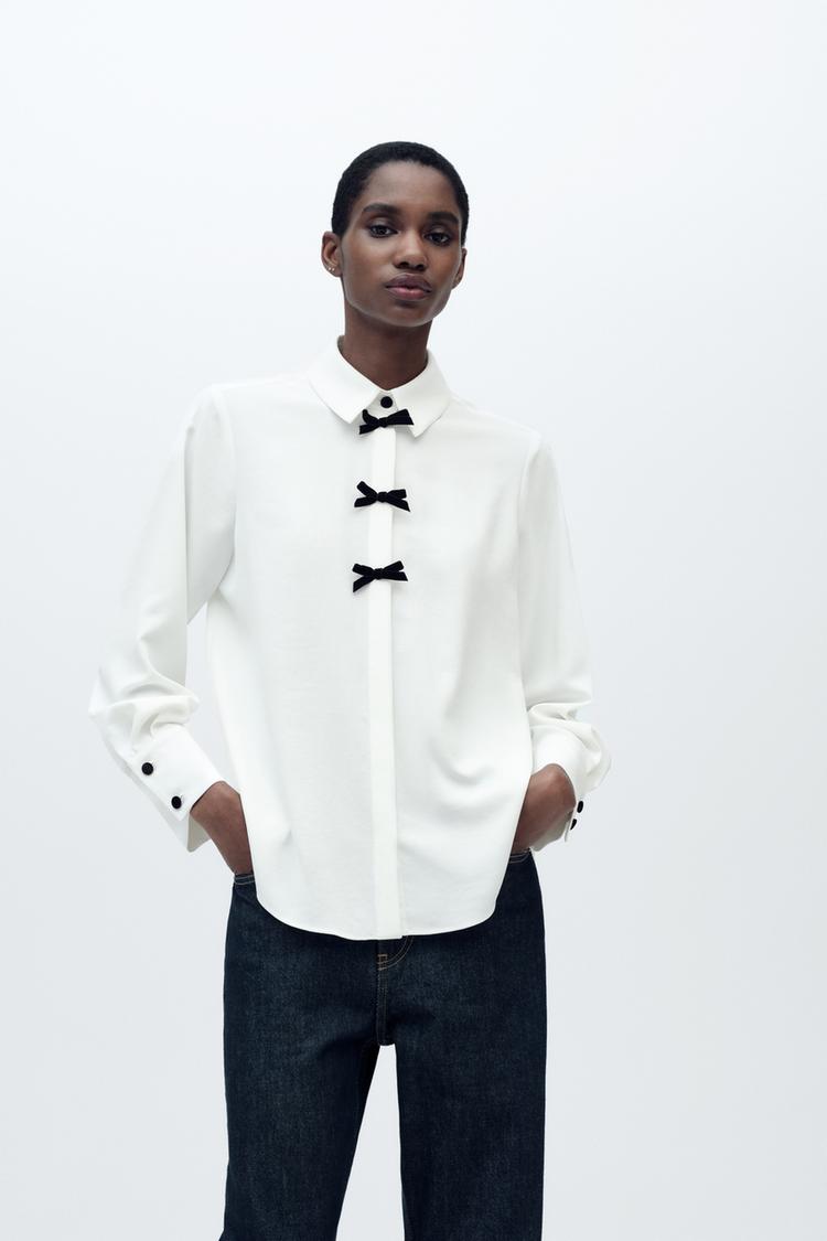 Nueva Colección Zara Mujer Blusa Blanca Camisas Nueva Coleccion