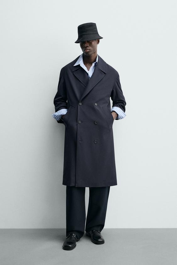 FLOWY DOUBLE BREASTED TRENCH COAT