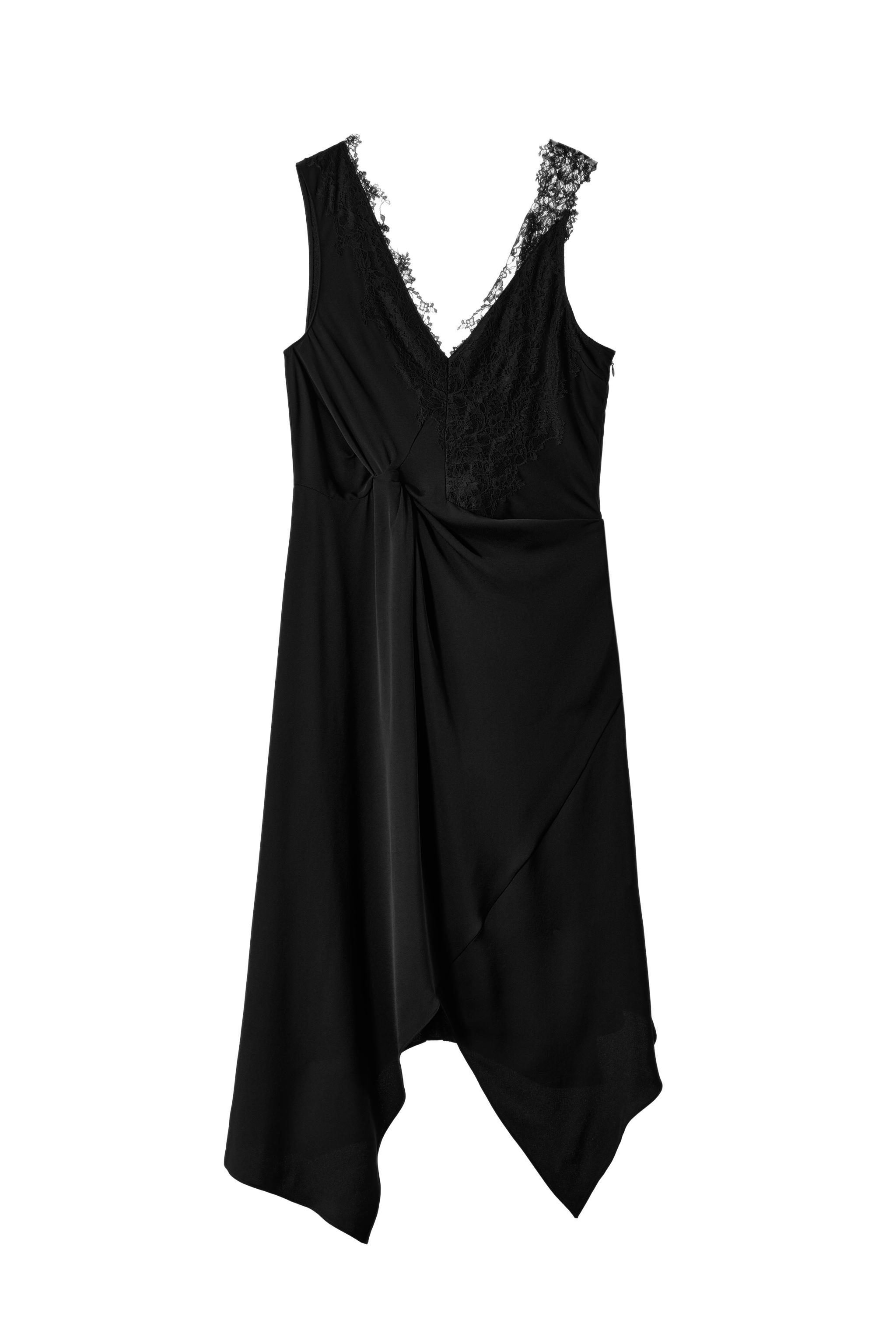 VESTIDO ENCAJE NUDOS
