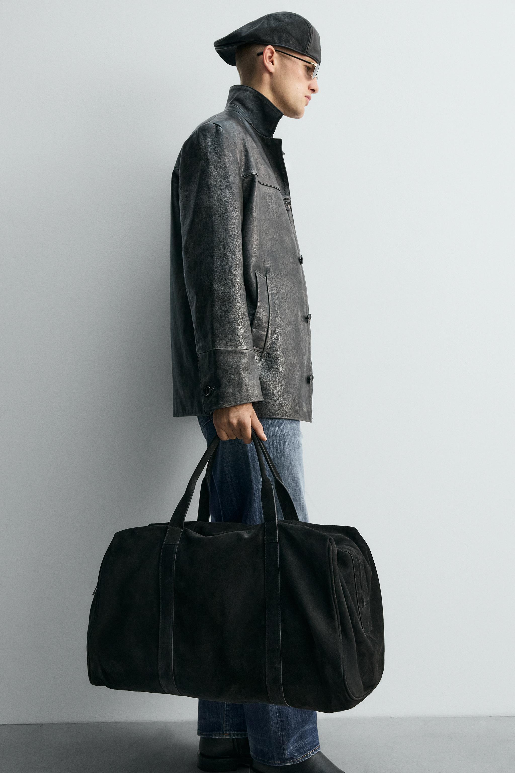 バッグ CDL Faux Leather Travel Bag LIMITED EDITION LEATHER TRAVEL BAG - Black | ZARA United States