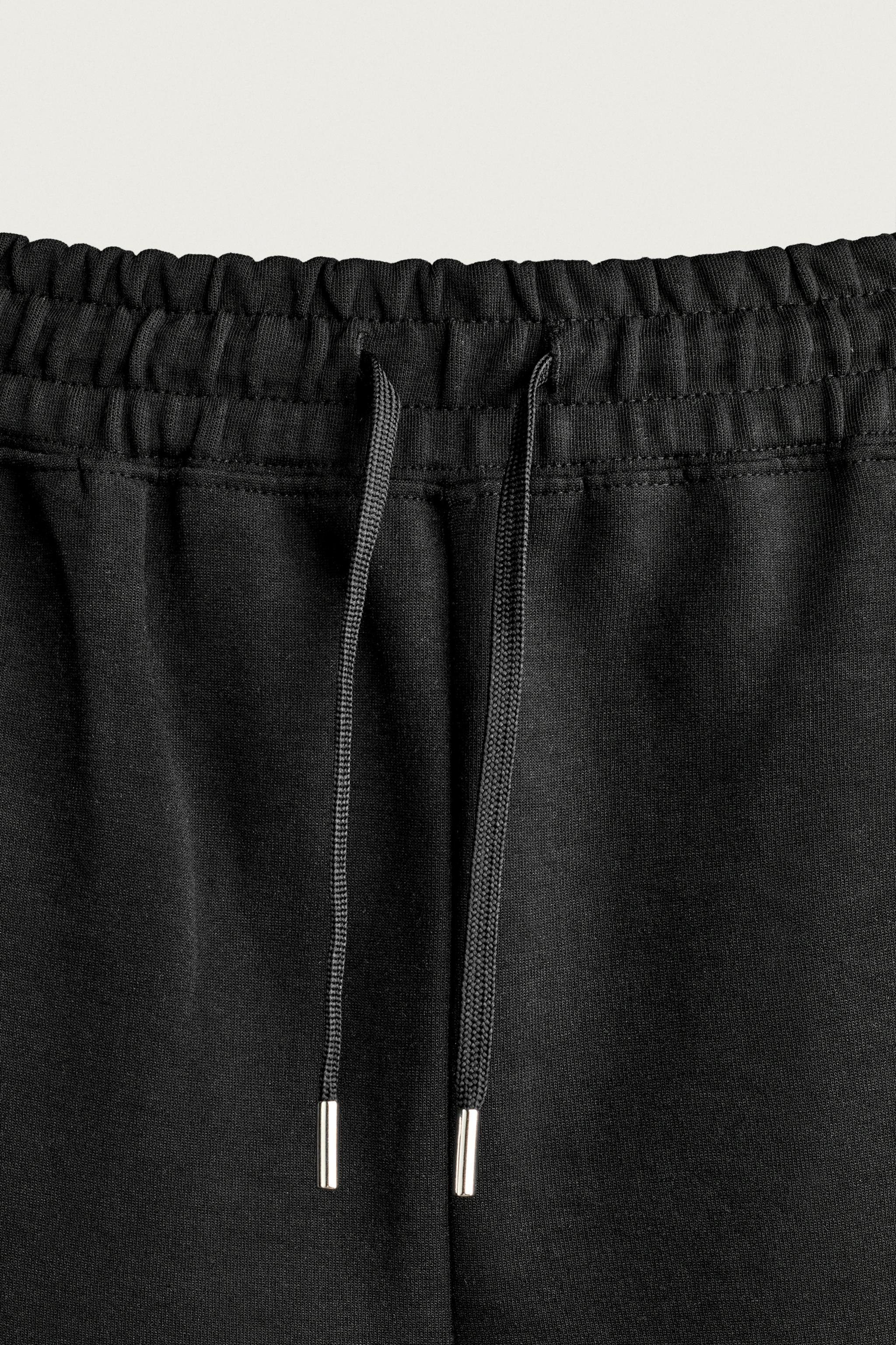 Мужские шорты Zara RELAXED FIT INTERLOCK TRACK SHORTS — фото 9