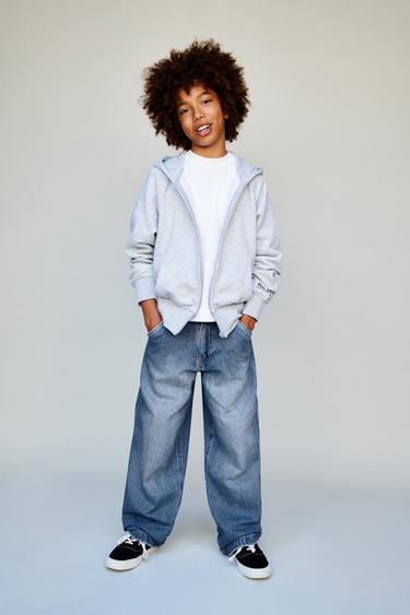 SKATER STRAIGHT LEG JEANS - Mid-blue by Zara - Image 4