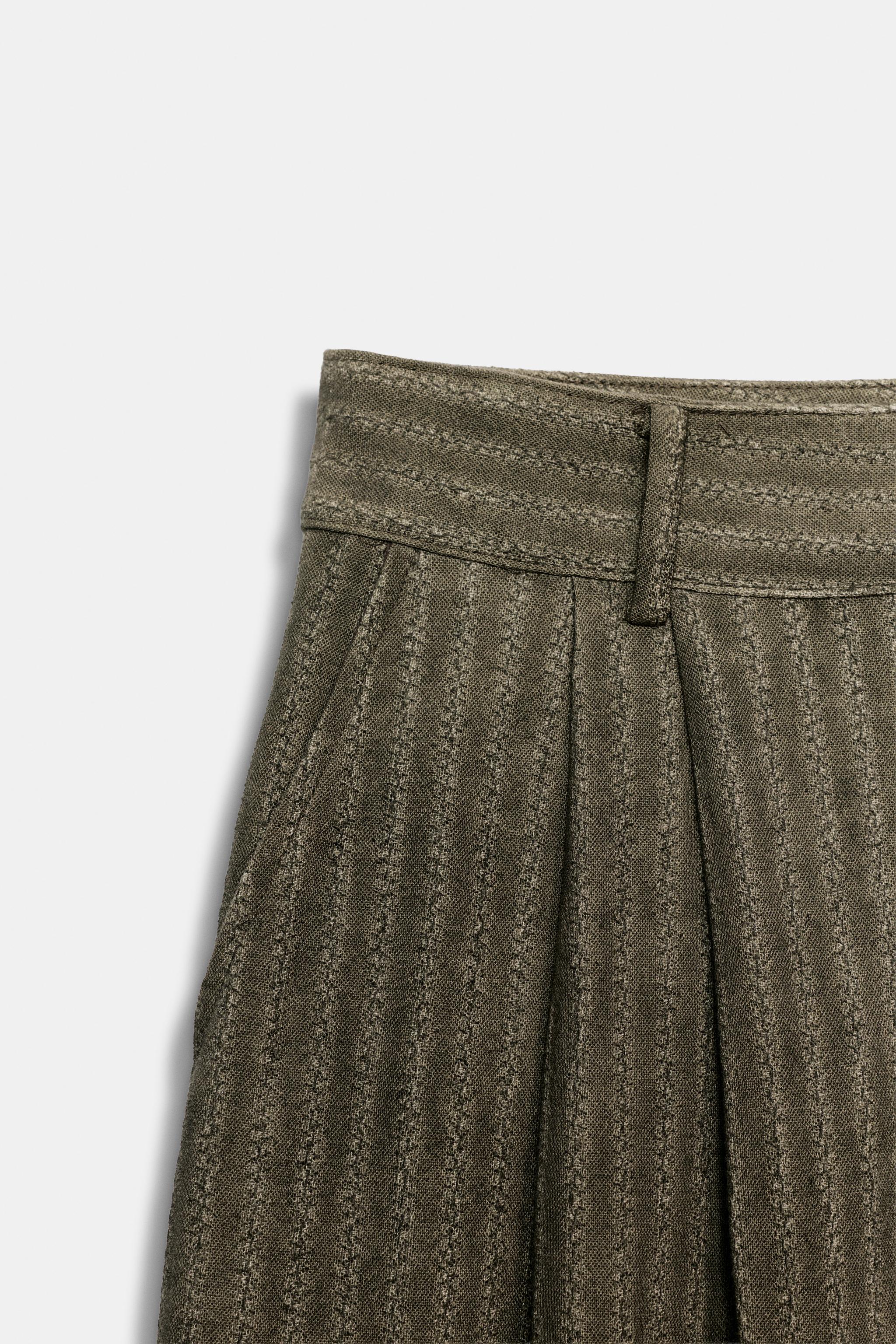 ZW COLLECTION JACQUARD STRIPED PANTS