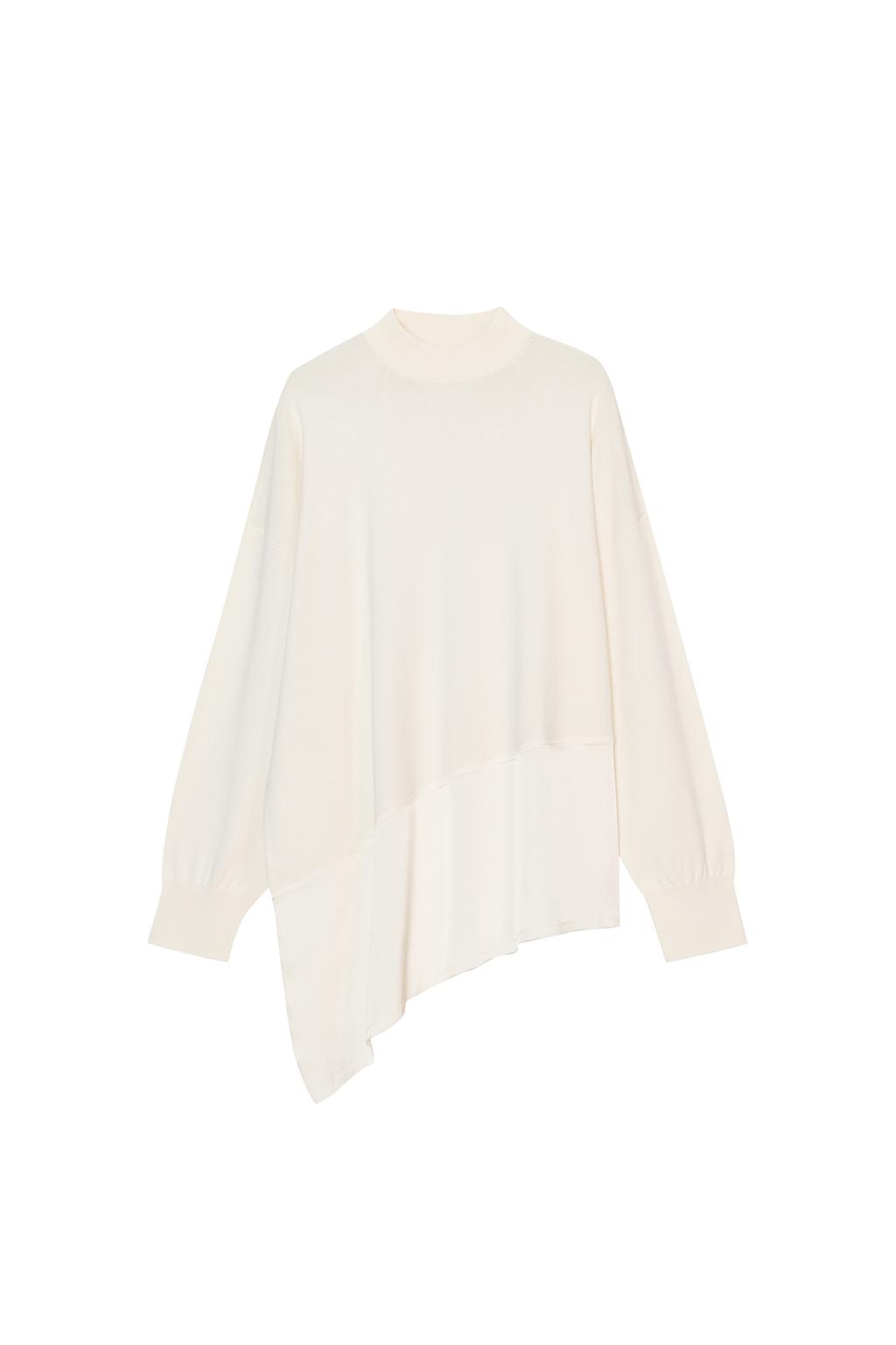 ASYMMETRIC COMBINATION KNIT JUMPER - image 3