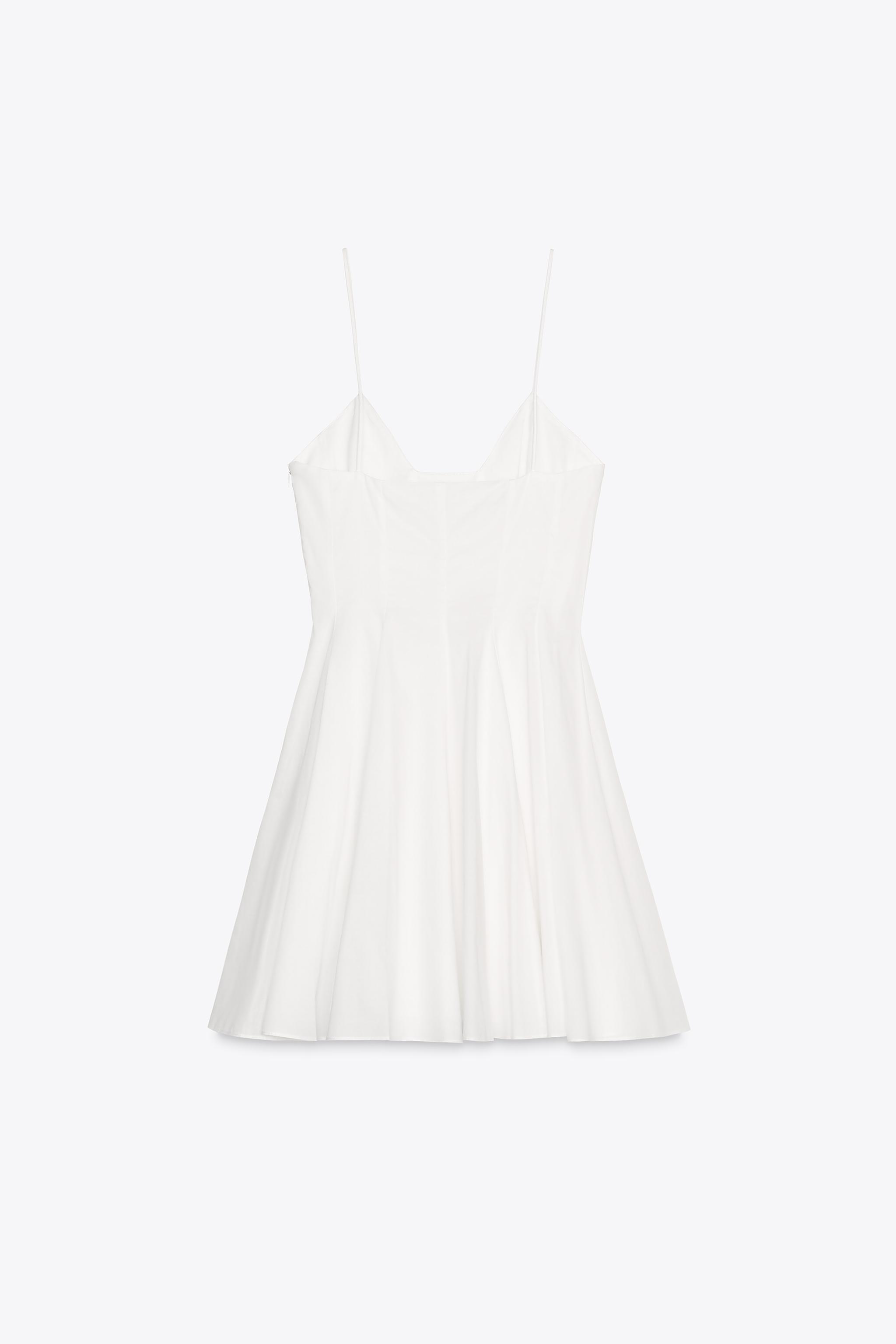ZARA NEW SATIN EFFECT CUT OUT STRAPPY SLIP DRESS. MIDI BLACK