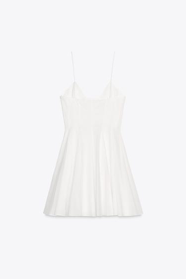 ZW COLLECTION SHORT POPLIN DRESS - White by Zara
