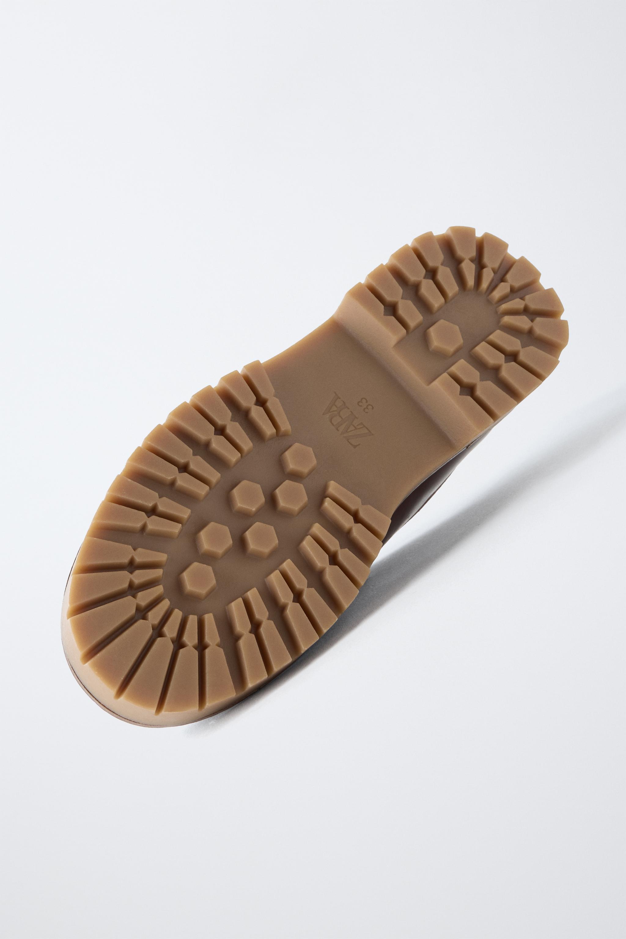Обувь Zara FRINGED WALLABEE SHOES — фото 7