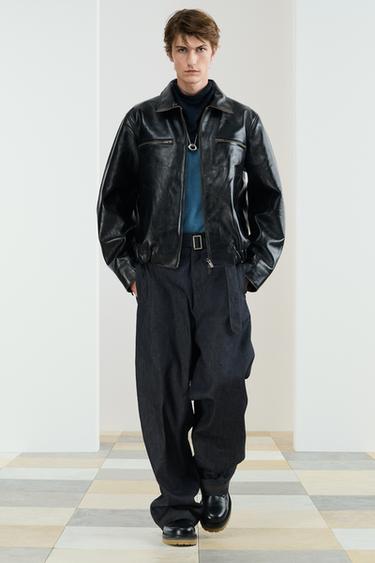 Zara LTHR BKR JKTC - Black / Brown