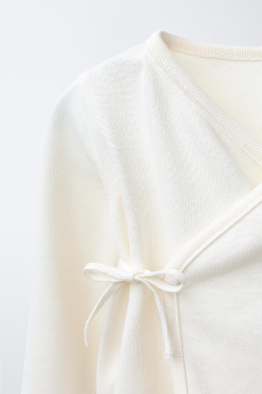 EMBROIDERED DUCKLING KNIT KIMONO