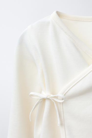 FIRST OUTFIT SET AND POUCH - Oyster-white by Zara - Image 2