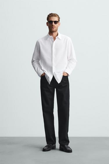 CAMISA SLIM FIT - Blanco de Zara - Imagen 0
