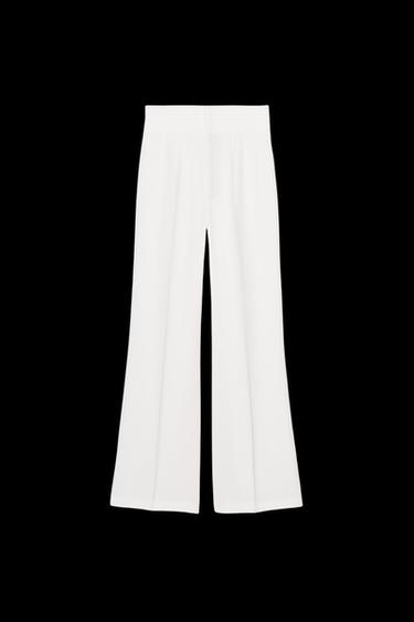 Zara PLEATED PANTS ZW COLLECTION - Ecru - Image 0