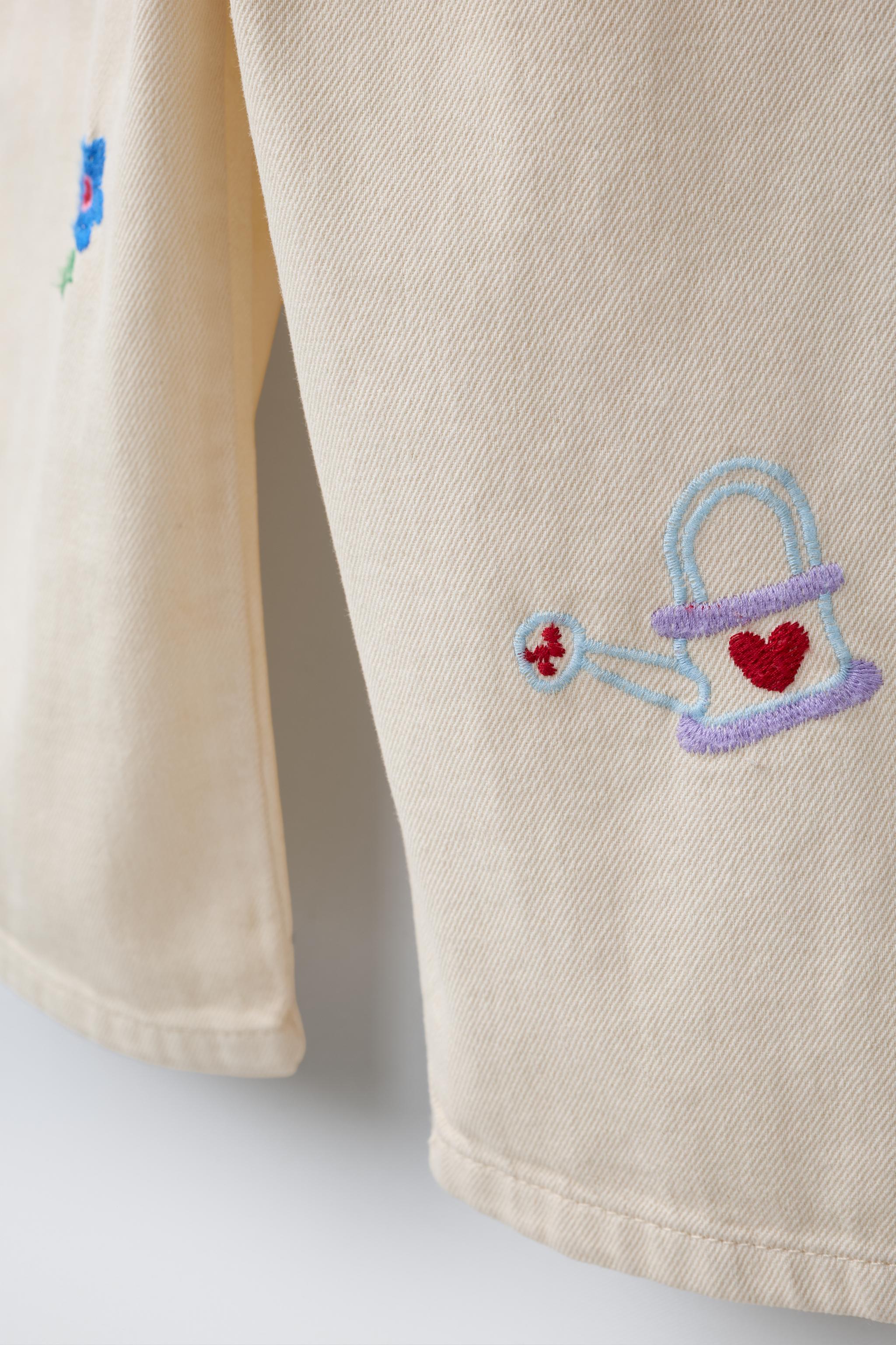 SISSEL EDELBO X ZARA KIDS EMBROIDERED TWILL OVERALLS