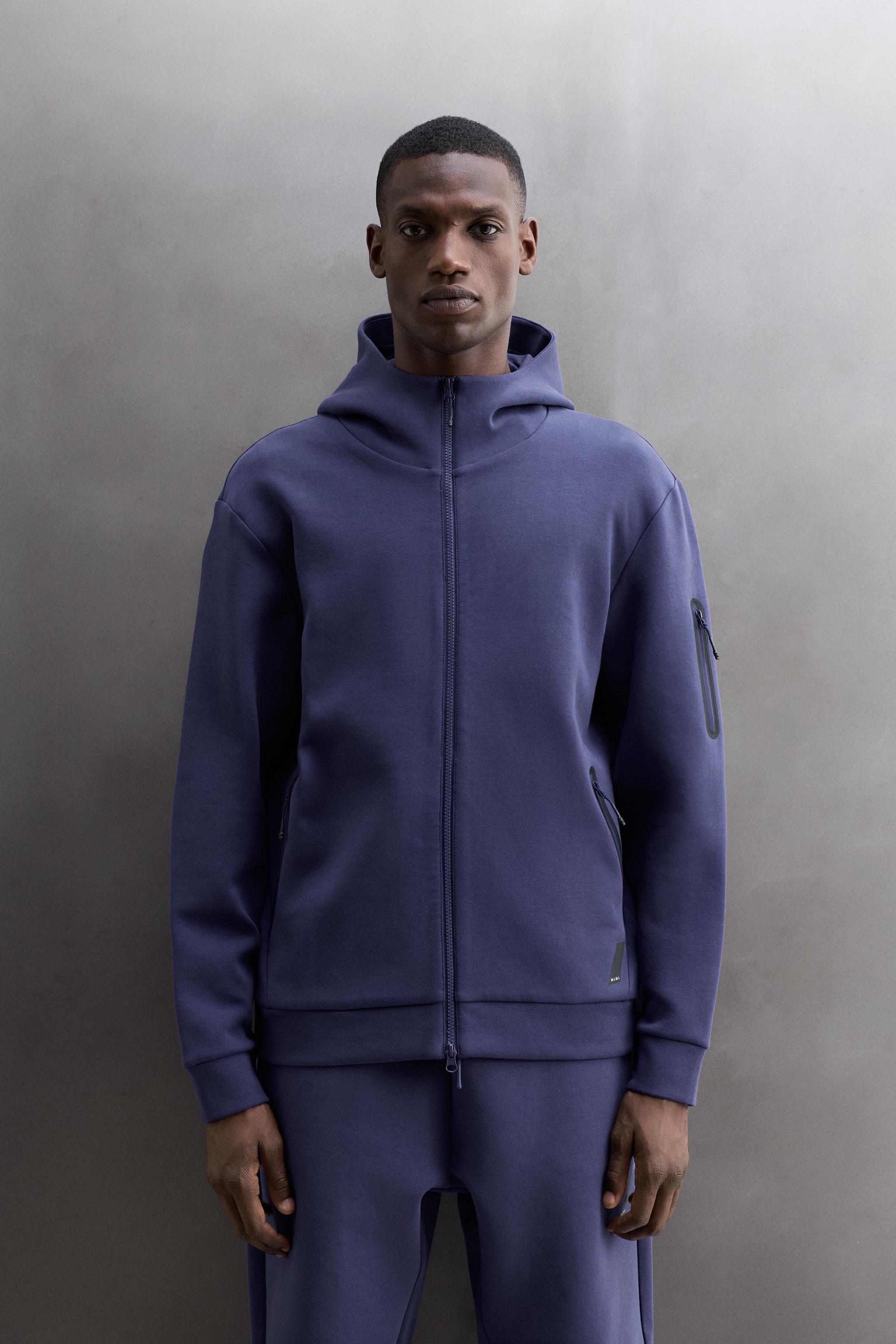 SWEAT-SHIRT TECHNIQUE ZIPPÉ À CAPUCHE