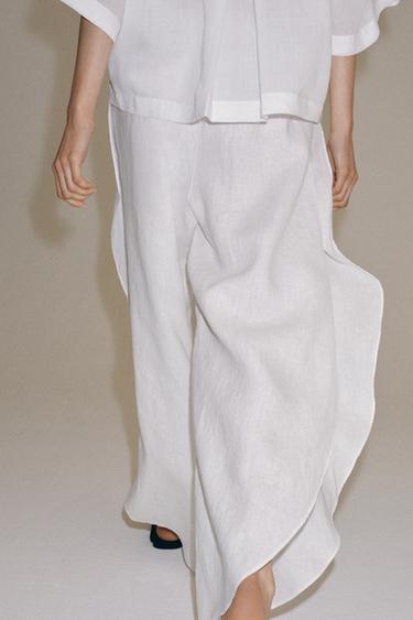 CHEMISE FLUIDE OVERSIZE ZW COLLECTION - Blanc de Zara - Image 4