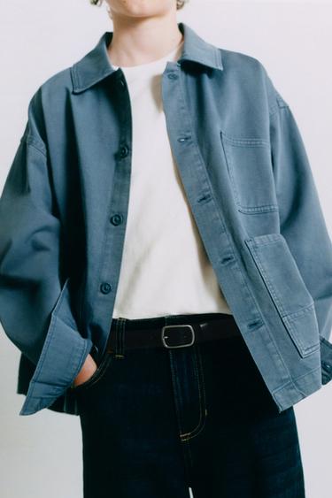 100% LEATHER BELT - Black by Zara