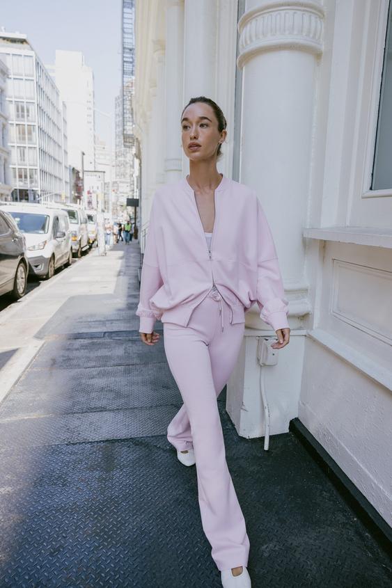 INTERLOCK FLARE TROUSERS