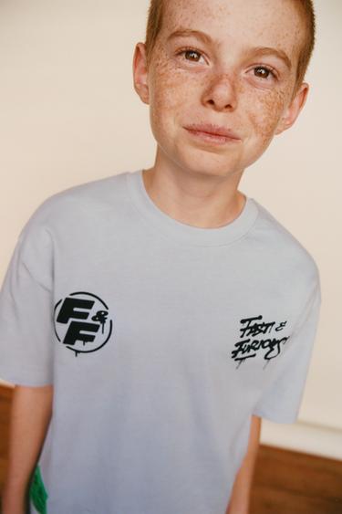 CAMISETA ESTAMPADO FAST & FURIOUS © - Azul / Gris de Zara