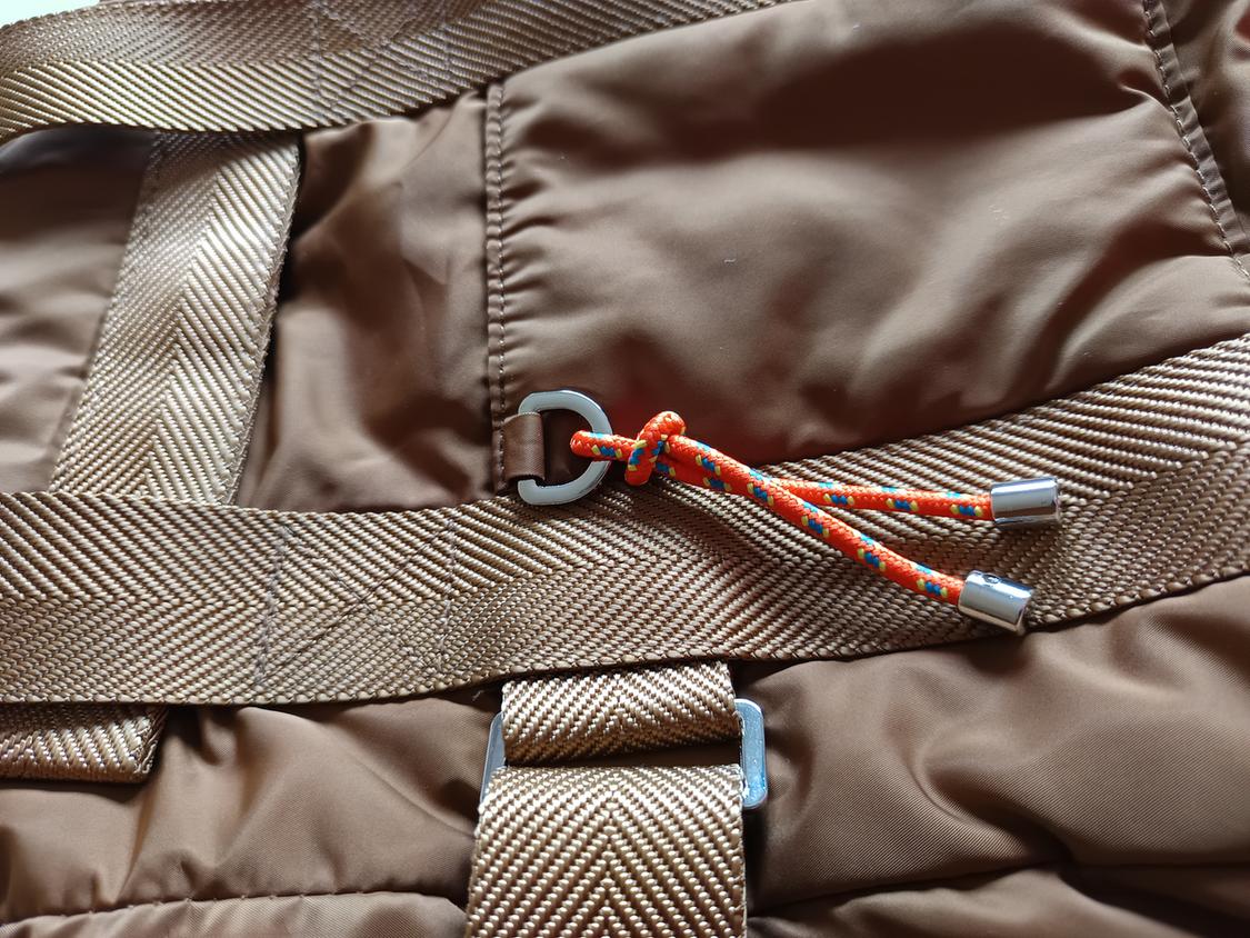 NYLON TOTE BAG WITH HANDLES AT THE FRONT - Image 3