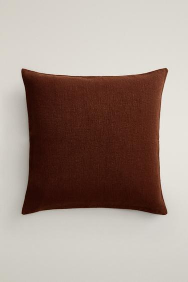 HEMP CUSHION COVER - Brick by Zara - Image 0