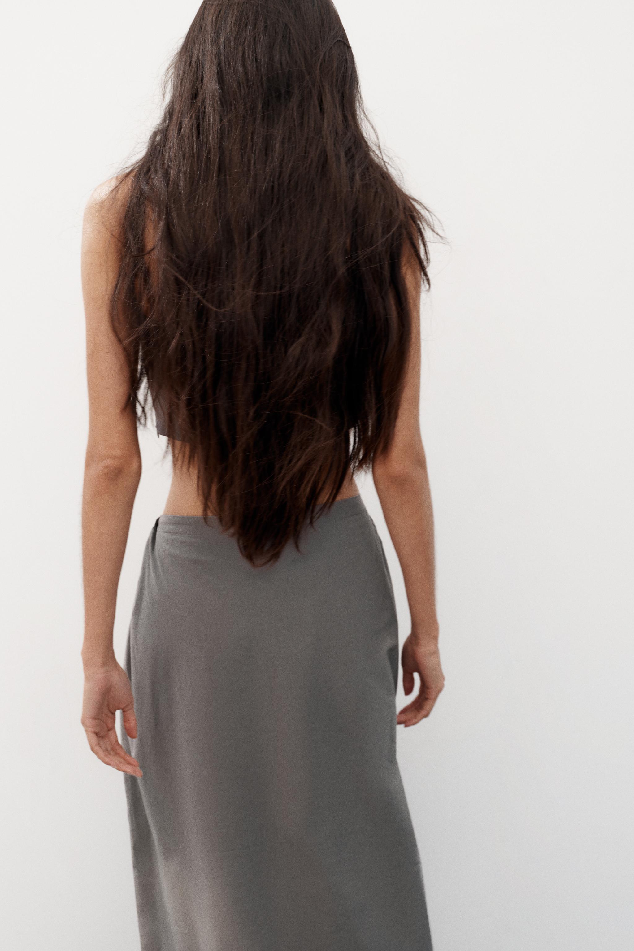 COMBINATION CAPE MIDI SKIRT
