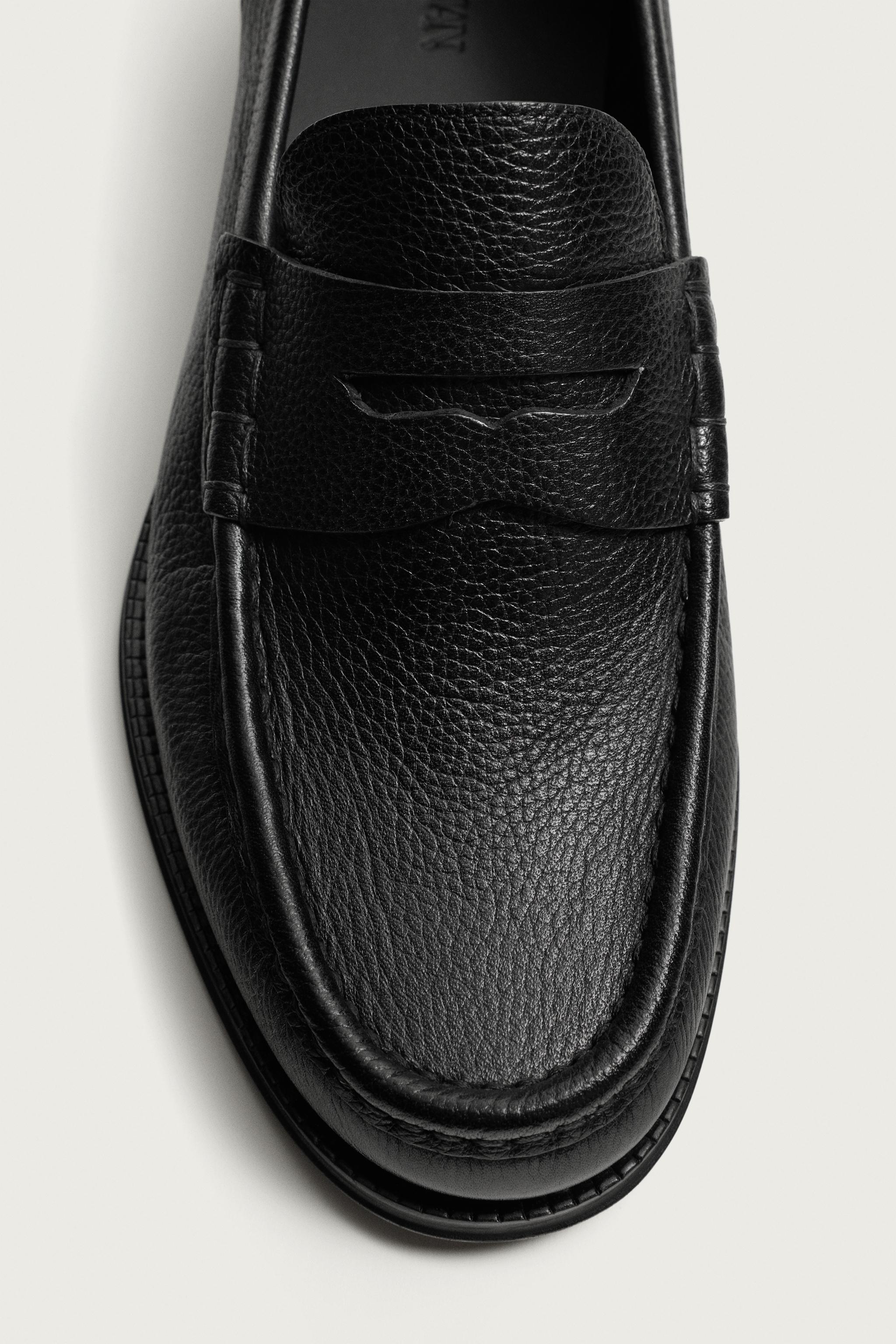 LEATHER PENNY LOAFERS