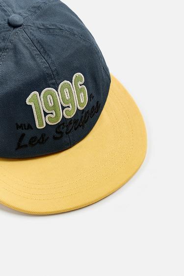 EMBROIDERED FLAT PEAK CAP - Blue by Zara - Image 2