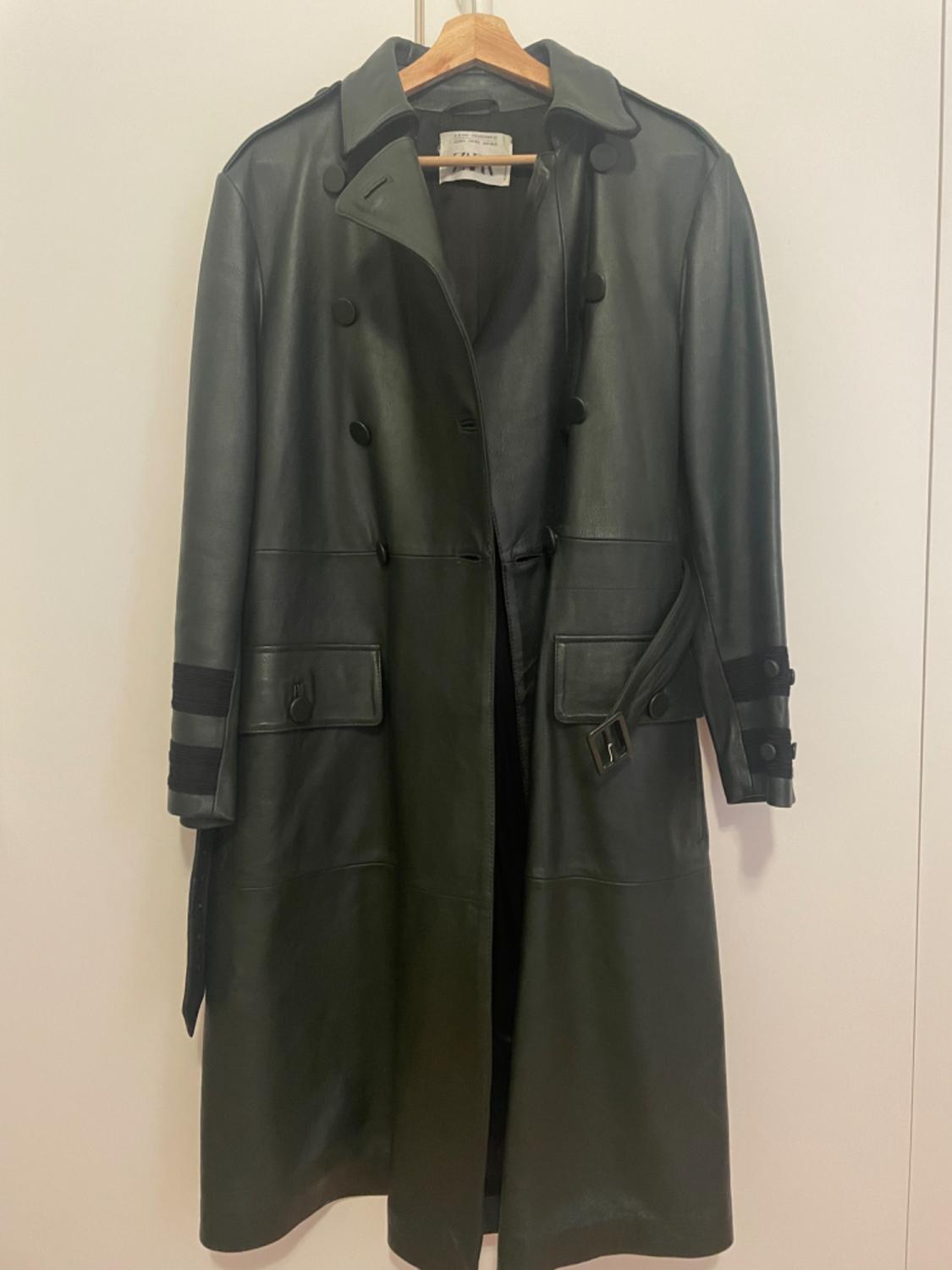 LEATHER TRENCH COAT - Image 8