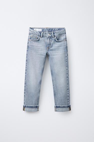 STRAIGHT-LEG JEANS - Light blue by Zara