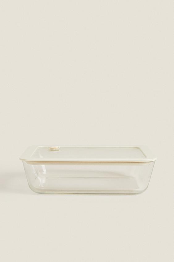 AIRTIGHT CONTAINER 1400ML Cream ZARA Ireland