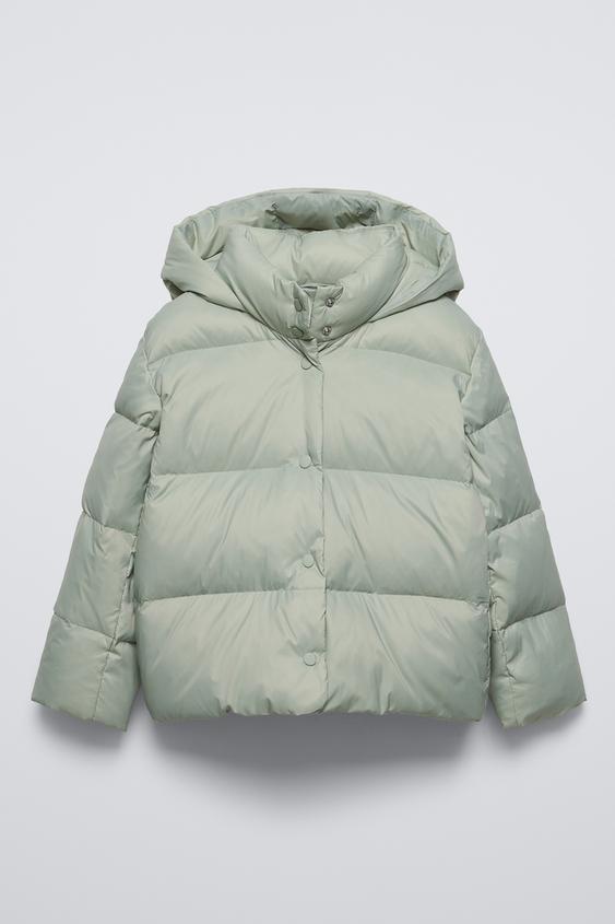 フェザーダウン ジャケット - ウォーターグリーン | ZARA Japan / 日本